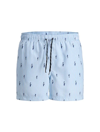 Jack&Jones pánske plavky JWHARUBA SWIM PRINTS SHORTS 12206537 Cashmere Blue Stripes Jack&Jones pánske plavky JWHARUBA SWIM PRINTS SHORTS 12206537 Cashmere Blue Stripes