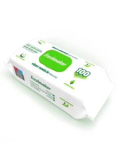 Vlhčené utierky na čistenie povrchov - zelené