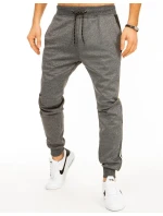Pánske tmavosivé tepláky FashionStreet UX2722