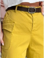 Dámske cargo nohavice GOTRENDI horčicové FashionStreet UY2527