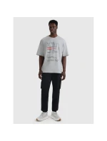 Pánske tričko oversize s potlačou 4F 4FRAW25TTSHM3257-27M
