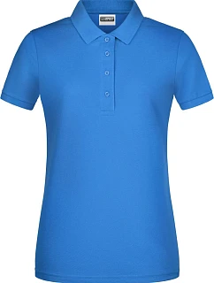 Daiber 8009 Dámske piqué polo z bio bavlny 02.8009 kobaltová