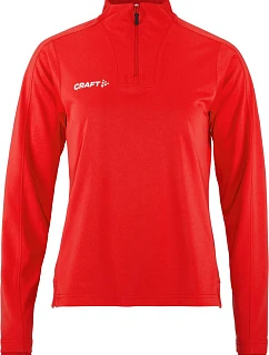 Craft Teamwear Evolve 2.0 Half Zip W Dámska tréningová bunda so zipsom na 1/4 dĺžky 82.4761 jasne červená