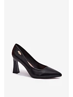 Elegantní Lodičky na Podpatku Vinceza 62276 Černé