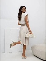 Šaty MI SK 3430 1.01 svetlo béžová