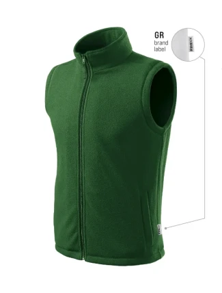 Next fleecová vesta unisex bottle green 06 (štítok značky)