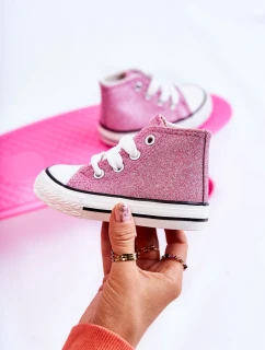 Dziecięce Trampki Wysokie Różowe Catrina