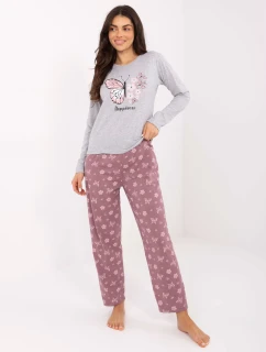 DU PI FP 001.48 sivé pyžamo