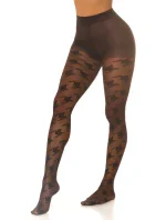 Dámske pančuchy s potlačou kohúta SH6016 čierne - In-Stylefashion Dámske pančuchy s potlačou kohúta SH6016 čierne - In-Stylefashion