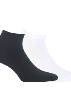 Hladké krátke dámske ponožky Ag+