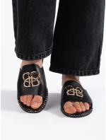 Moderné dámske čierne ponožky na podpätku bez päty Moderné dámske čierne ponožky na podpätku bez päty