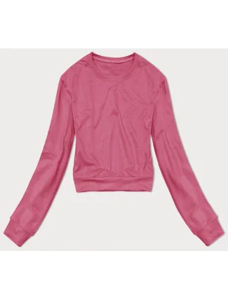Dámska krátka tenká mikina vo farbe Dirty Pink (8B938-19) Dámska krátka tenká mikina vo farbe Dirty Pink (8B938-19)