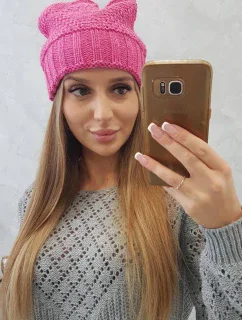 Dámska čiapka Danuta K331 ružová