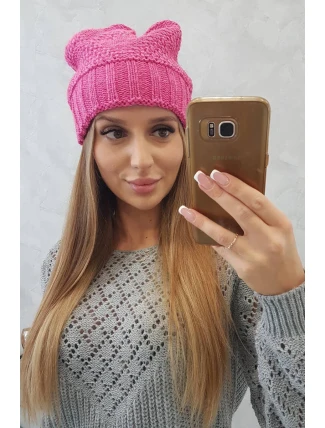 Dámska čiapka Danuta K331 ružová