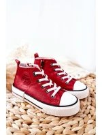 Dziecięce Wysokie Trampki BIG STAR II374005 Czerwone