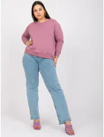 Mikina RV BL 6326.02X tmavo ružová