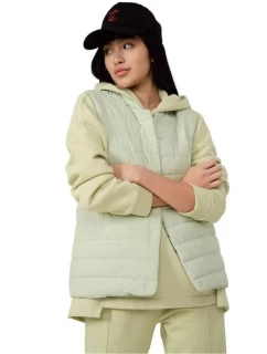 Dámska vesta W HOL22 KUDP600 42S Svetlozelená - Outhorn