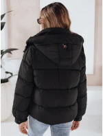 Dámska prešívaná zimná bunda s kapucňou čierna FashionStreet TY5064 Dámska prešívaná zimná bunda s kapucňou čierna FashionStreet TY5064