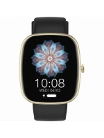 Dámske inteligentné hodinky GRAVITY GT18-7 béžový silikónový remienok + čierny remienok Dámske inteligentné hodinky GRAVITY GT18-7 béžový silikónový remienok + čierny remienok