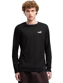 Pánske tričko Puma ESS No. 1 Logo Longsleeve Tee, čierne, 682546 01