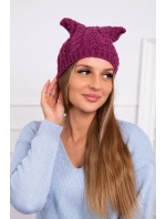 Rabbid fleecová čiapka K237 tmavo fialová