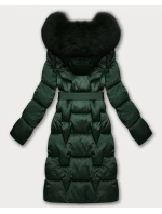 Dámska zimná bunda s opaskom S'West Dark Green (B8305-10) Dámska zimná bunda s opaskom S'West Dark Green (B8305-10)