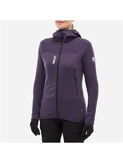 Dámska mikina MILLET Fusion Grid Hoodie vo fialovej farbe