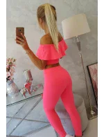 Súprava volánikov ružová neónová