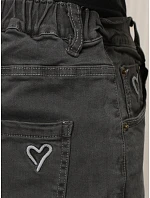 Dámske džínsy Mom Fit s vysokým pásom, tmavošedé, FashionStreet UY3209 Dámske džínsy Mom Fit s vysokým pásom, tmavošedé, FashionStreet UY3209