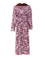 Dámsky župan Flora s kapucňou 3956 4803 mauve wine - Vestis