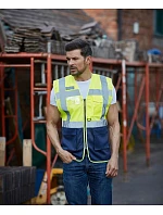 Yoko HVW 820 Hi-Vis sieťovaná bezpečnostná vesta 79.W820 hi vis oranžová/hi vis žltá Yoko HVW 820 Hi-Vis sieťovaná bezpečnostná vesta 79.W820 hi vis oranžová/hi vis žltá