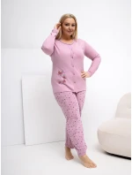 DU PI FP 509.99P tmavoružové pyžamo