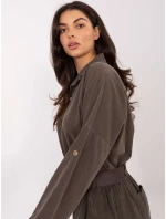 Košeľa IT KS 22390.81 tmavá khaki