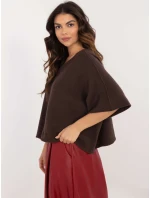 Jumper IT SW 0811.82P tmavohnedý