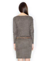 Šaty M452 olivovo zelené - Figl Šaty M452 olivovo zelené - Figl