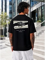 Pánske tričko oversize Money Is Never Tamed black FashionStreet NX4013R Pánske tričko oversize Money Is Never Tamed black FashionStreet NX4013R