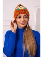 Dámska čiapka Ofelia K349 červená