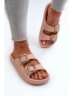 Lekkie Klapki Damskie ZAXY LL285087 Beżowe