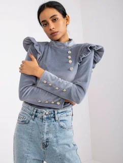 Blúzka DHJ BZ 6533A.44P sivá