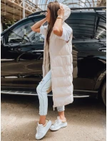 Dámska prešívaná vesta ELLA beige FashionStreet TY3033