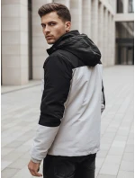Pánska sivá zimná bunda s kapucňou FashionStreet TX4900