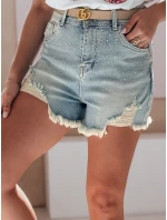 Dámske džínsové šortky so zirkónmi LIKE A STAR modré FashionStreet SY0487