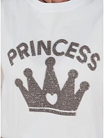Dámske bavlnené tričko PRINCY white FashionStreet RY2390 Dámske bavlnené tričko PRINCY white FashionStreet RY2390