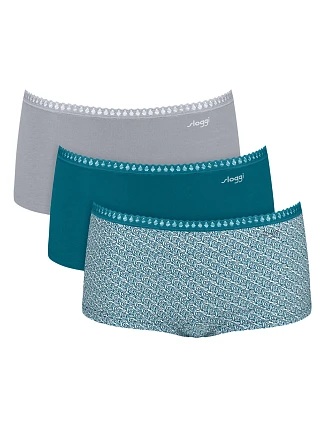 Dámske nohavičky GO Crush Short C3P – UNKNOWN – tyrkysová V022 – SLOGGI Dámske nohavičky GO Crush Short C3P – UNKNOWN – tyrkysová V022 – SLOGGI