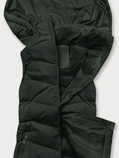 Dámska vesta s kapucňou army (5M720-136)