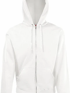 Fruit of the Loom Classic Hooded Sweat Jacket Mikina s kapucňou 16.2062 biela