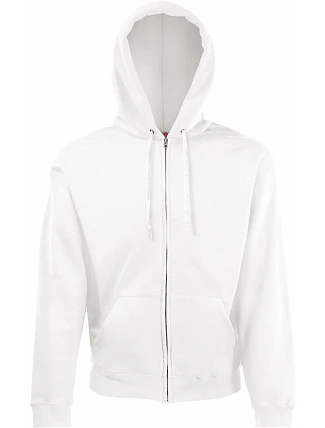 Fruit of the Loom Classic Hooded Sweat Jacket Mikina s kapucňou 16.2062 biela Fruit of the Loom Classic Hooded Sweat Jacket Mikina s kapucňou 16.2062 biela