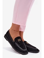 Dámské ploché mokasyny Vinceza Černé