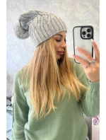 Fleecová čiapka Paulina K227 svetlo šedá