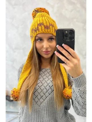 Dámska ušianka Nadia K321 horčicová